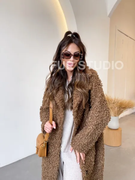 Шуба из искусственного меха - фото 4