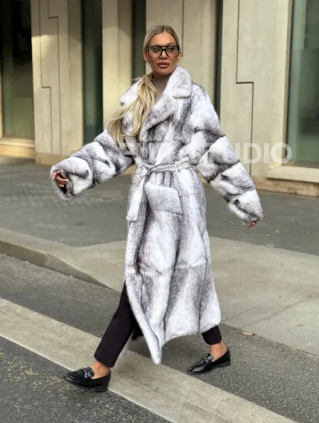 Норковая шуба - крестовка - фото 4