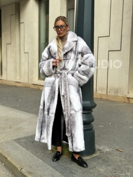 Норковая шуба - крестовка - фото 9