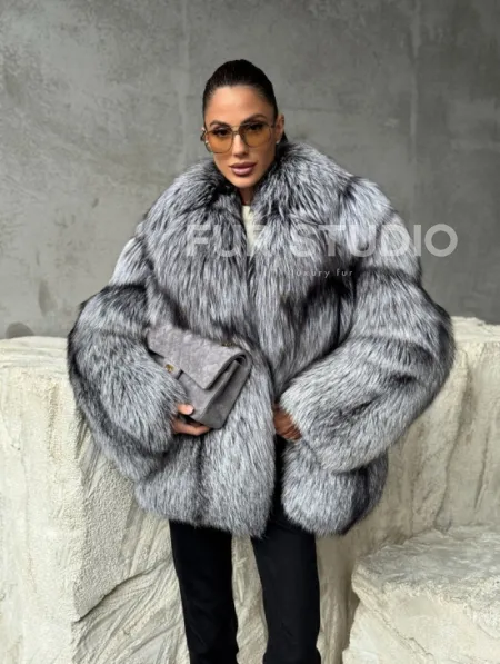 Полушубок из чернобурки - фото 11