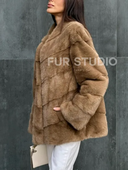 Полушубок норковый - фото 2