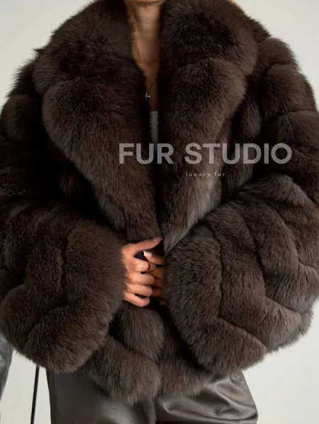 Шуба под соболь - рукава косички - фото 1