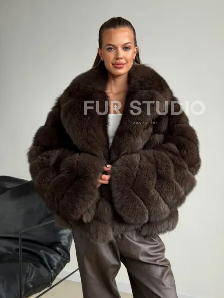 Шуба под соболь - рукава косички - фото 0