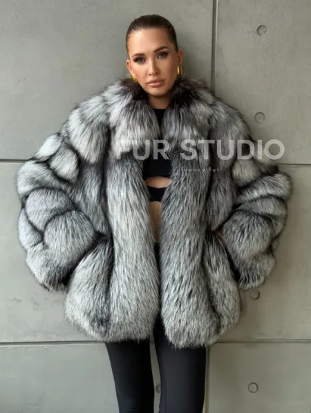 Шуба из чернобурки - фото 6