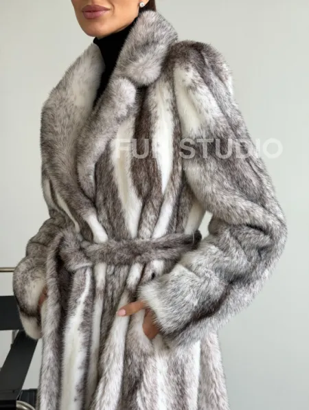 Шуба норковая - крестовка - фото 2