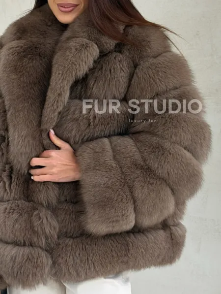 Шуба под соболь из песца - фото 2