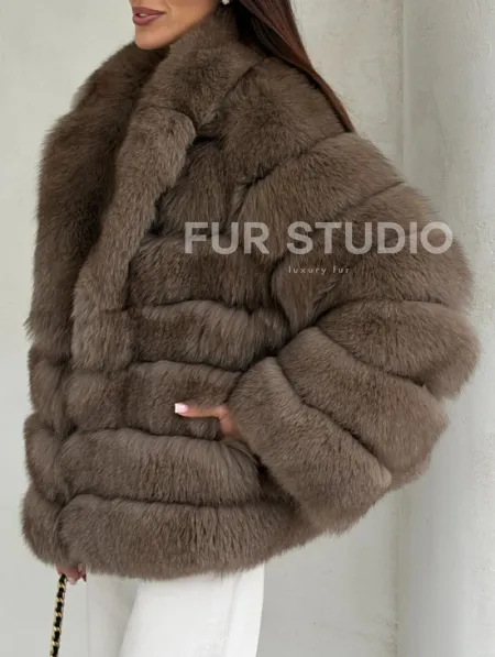 Шуба под соболь из песца - фото 3