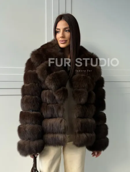 Полушубок из песца 