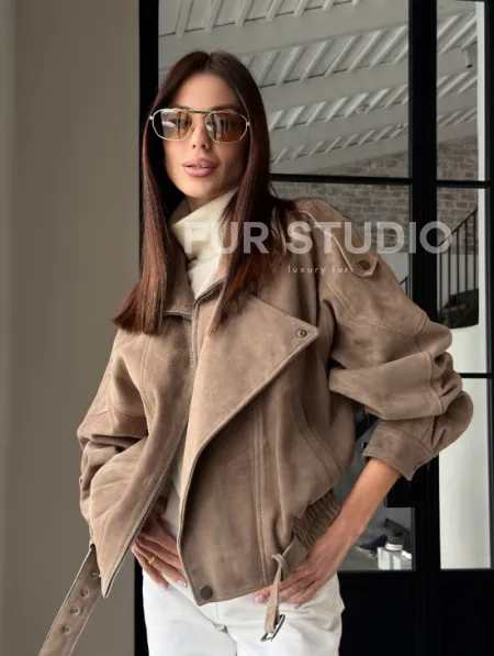 Куртка - бомбер весенняя оверсайз - фото 20