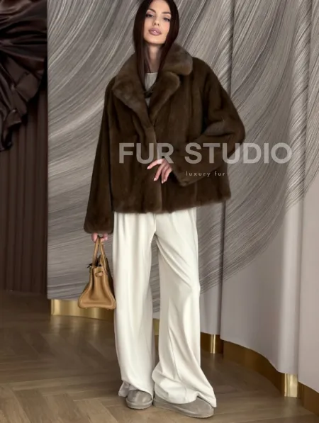Жакет норковый под соболь - фото 3