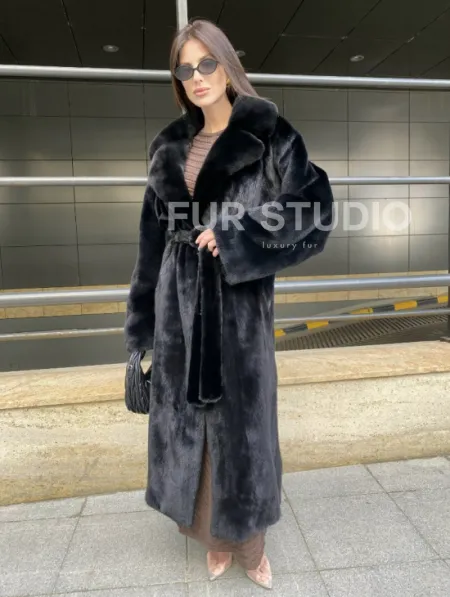 Норка BLACKGLAMA роспуск английский воротник - фото 5