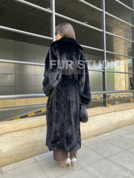 Норка BLACKGLAMA роспуск английский воротник - фото 9