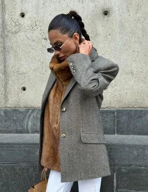 Меховая манишка из норки - фото 10