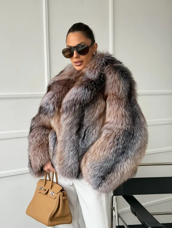 Полушубок из чернобурки - фото 10