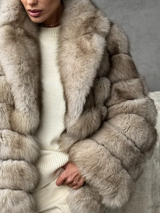 Шуба из песца - фото 1