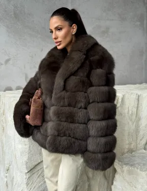 Шуба под соболя - короткая - фото 9