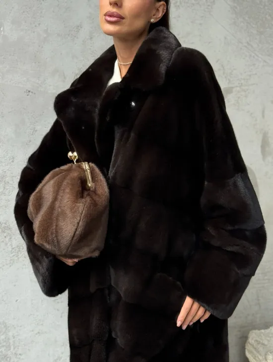 Натуральная норковая шуба - фото 5