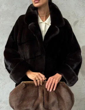 Натуральная норковая шуба - фото 4