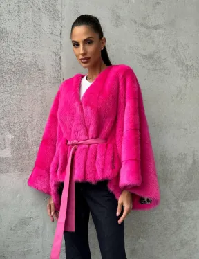 Короткая шуба из меха норки - фото 9