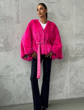 Короткая шуба из меха норки - фото 11