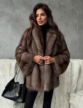 Шуба из меха куницы PREMIUM - фото 9