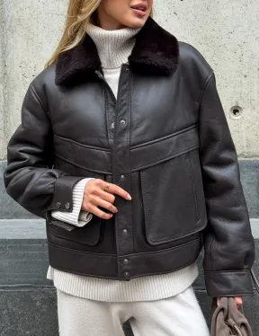 Куртка - дубленка женская - фото 3