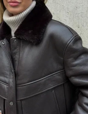 Куртка - дубленка женская - фото 1