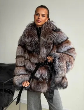 Шуба из меха лисы блюфрост - фото 8