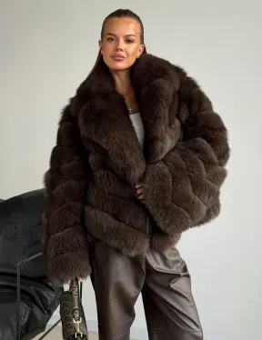 Шуба под соболь - рукава косички - фото 7