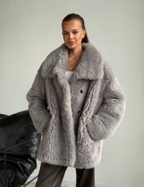 Полушубок из овчины - фото 12