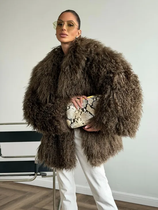 Шуба из лама - фото 11