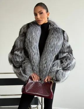 Шуба из чернобурки - рукава косичкой - фото 0