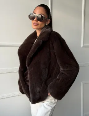 Пиджак норковый - английский воротник - фото 6