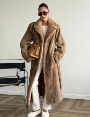 Шуба норковая классика - пастель - фото 0