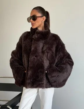 Женская двухсторонняя дубленка - фото 9