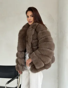 Шуба под соболь из песца - фото 8