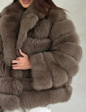 Шуба под соболь из песца - фото 2