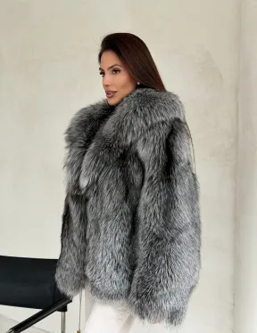 Полушубок из чернобурой лисы - фото 10