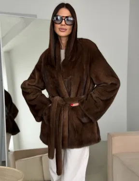 Модная норковая шуба 2026 - фото 5