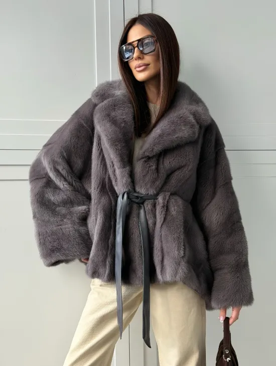 Автоледи норковая, модель -  «Летучая мышь» - фото 9