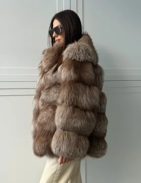 Полушубок из финской лисы - фото 7