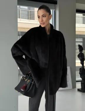 Модный норковый жакет «тренд 2026» Dark Espresso - фото 10