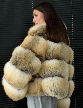 Полушубок из лисы - фото 9