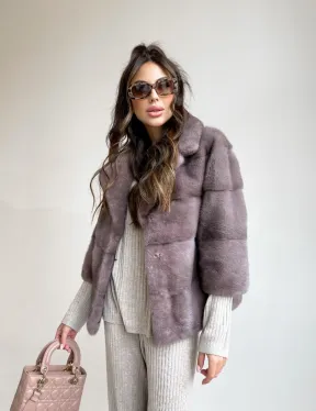 Шуба из меха норки автоледи - фото 0