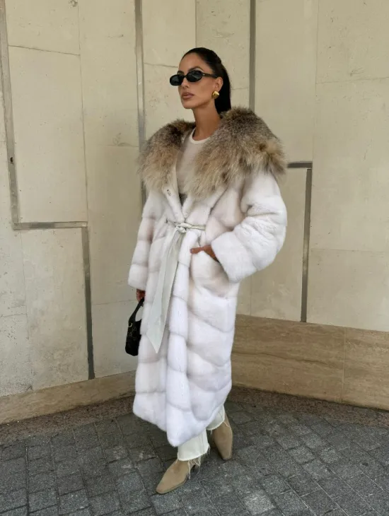 Норка кимоно с капюшоном рысь - фото 11