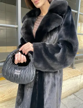 Норка BLACKGLAMA роспуск английский воротник - фото 2