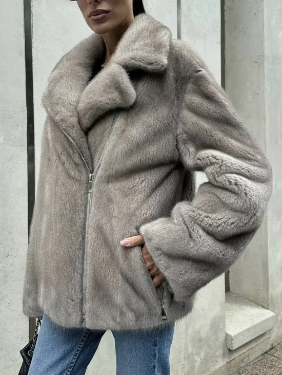 Шуба - косуха из меха норки - фото 3